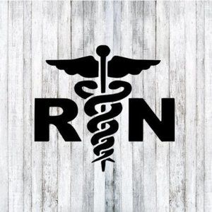 Nurse Life - RN - Registered Nurse - Medical Decal